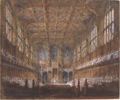 The State Opening of Parliament in the Rebuilt House of Lords by Joseph Nash