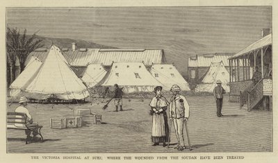 The Victoria Hospital at Suez, Where the Wounded from the Soudan Have Been Treated by Joseph Nash