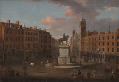 Charing Cross, with the Statue of King Charles I and Northumberland House by Joseph Nickolls