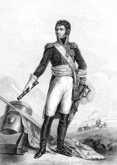 Marshal Jean-Baptiste-Jules Bernadotte, Charles XIV of Sweden (engraving) by Joseph Nicolas (after) Jouy