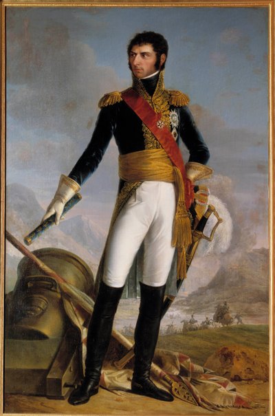 Portrait of Jean Baptiste Jules Bernadotte, prince of Ponte Corvo then Charles Jean XIV, king of Sweden in 1818, represented in 1804. Painting by Joseph Nicolas Jouy by Joseph Nicolas Jouy