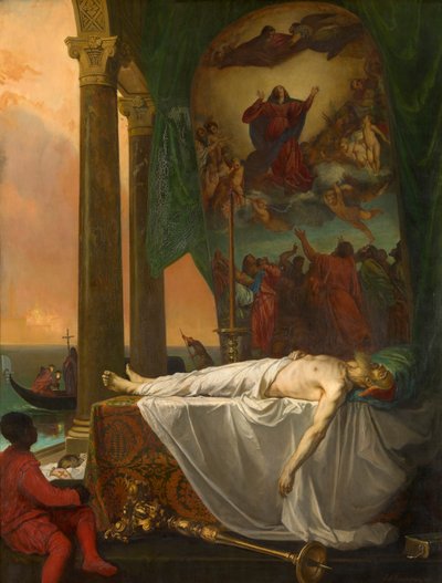 Titian Lying in State at the Palazzo Barberino by Joseph Nicolas Robert Fleury