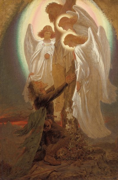 Christian at the Foot of the Cross by Joseph Noel Paton