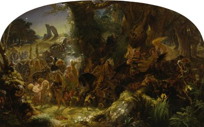 The Fairy Raid: Carrying off a Changeling - Midsummer Eve by Joseph Noel Paton