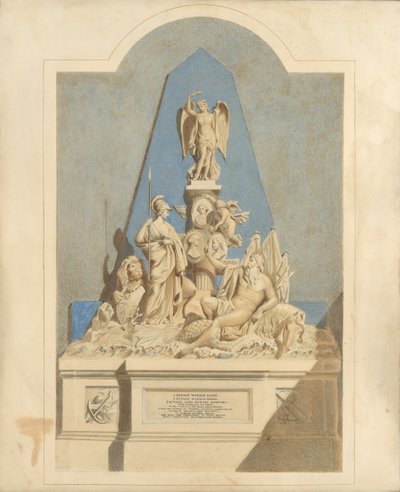 Design for The Three Captains Memorial by Joseph Nollekens