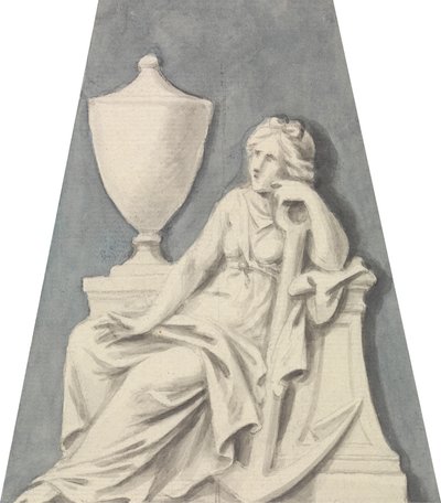 Tomb With Seated Lady, Supporting Herself on an Urn by Joseph Nollekens