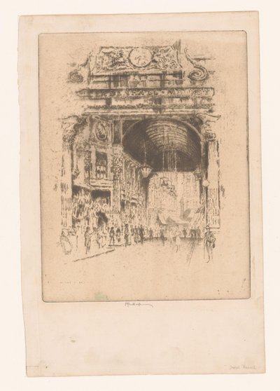 Leadenhall Market, II by Joseph Pennell (signed by artist)