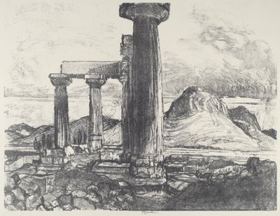 Acro, Corinth from Corinth by Joseph Pennell