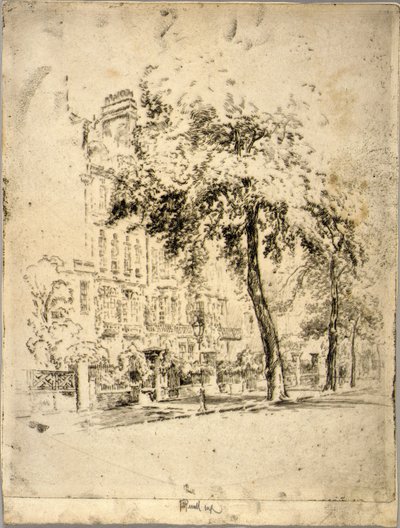 Big Tree--Cheyne Walk by Joseph Pennell