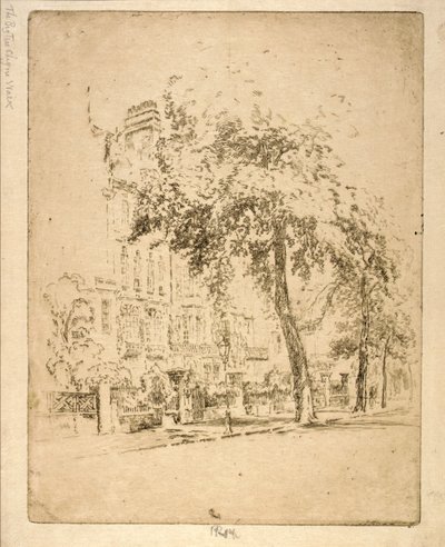 Big Tree - Cheyne Walk by Joseph Pennell