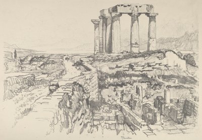 Corinth, Towards the Gulf by Joseph Pennell