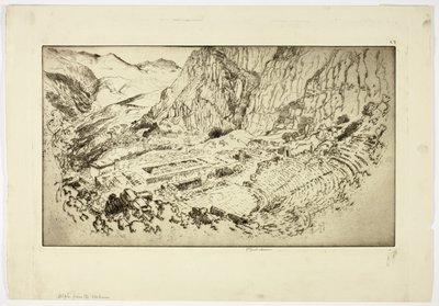Delphi, from the Stadium by Joseph Pennell