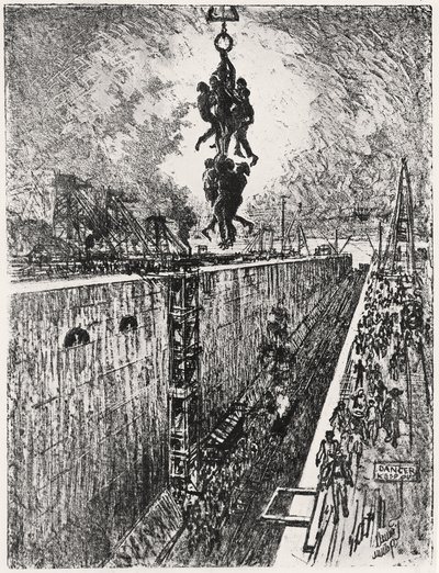 End of the Day: Gatun Lock, Plate VII from 