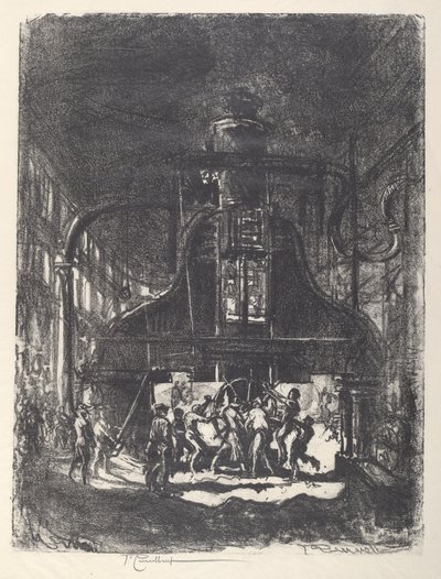 Forging Shells, The Slaves of the Wheel by Joseph Pennell