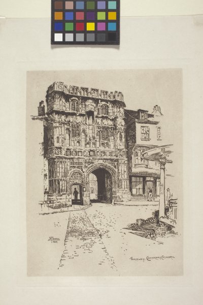 Gateway, Canterbury Cathedral by Joseph Pennell