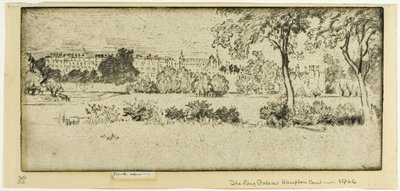 Hampton Court, the Long Palace by Joseph Pennell