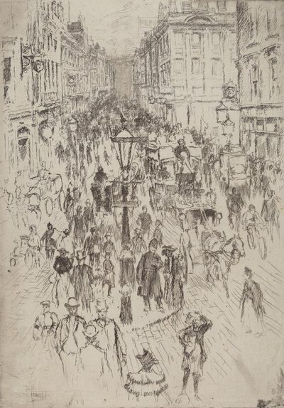 New Oxford Street, London, 1893 by Joseph Pennell