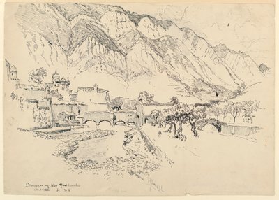 Source of the Gordicchio by Joseph Pennell