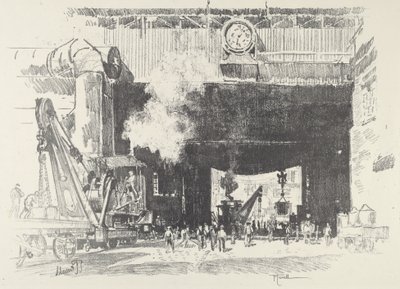 The Big Gate of the Big Shop by Joseph Pennell