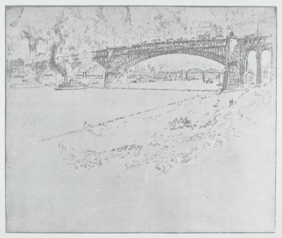 The Eads Bridge, St. Louis [top], 1919 or after by Joseph Pennell