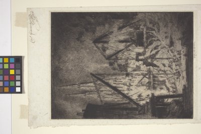 The Foundations At The Cathedral by Joseph Pennell