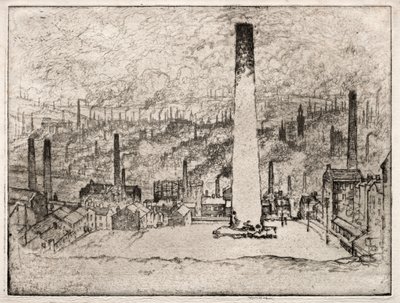 The Great Chimney, Bradford by Joseph Pennell