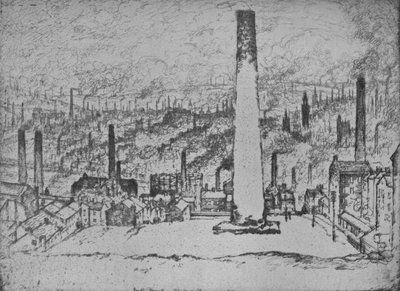 The Great Stack, Bradford by Joseph Pennell