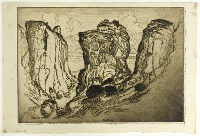 The Holy Trinity of the Castles in the Air by Joseph Pennell