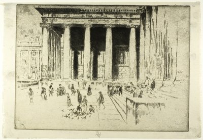 The Steps, British Museum by Joseph Pennell