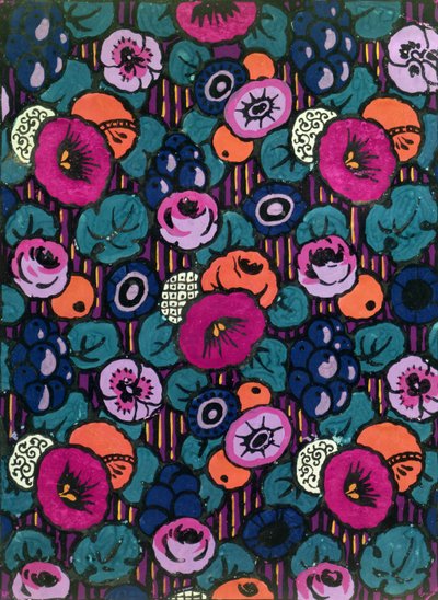 Design for a Printed Textile by Joseph Percy Bilbie, c.1920 by Joseph Percy Bilbie