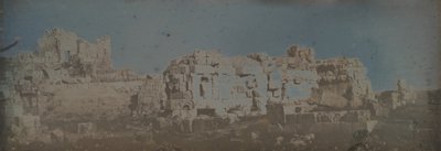 Hexagonal Court, Temple of Jupiter, Baalbek, 1843 by Joseph Philibert Girault De Prangey