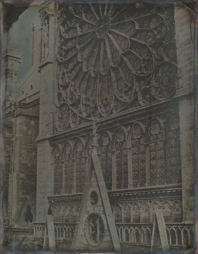 Rose Window, Notre-Dame Cathedral, Paris by Joseph Philibert Girault De Prangey