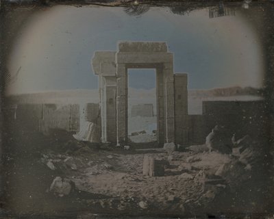 Temple of Horus, Edfu, 1842-44 by Joseph Philibert Girault De Prangey