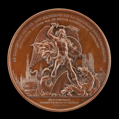 The Cholera Epidemics of 1849 and 1854 [reverse] by Joseph Pierre Braemt