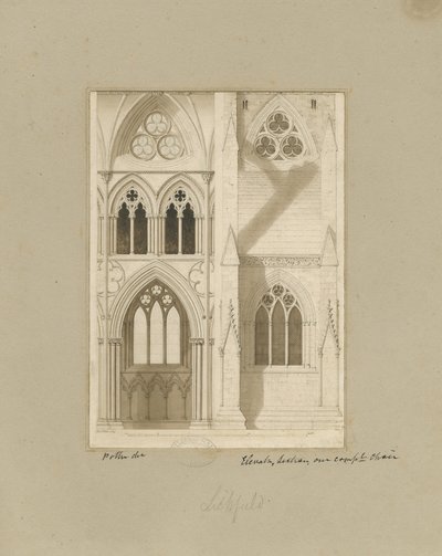 Interior of Lichfield Cathedral - Nave by Joseph Potter