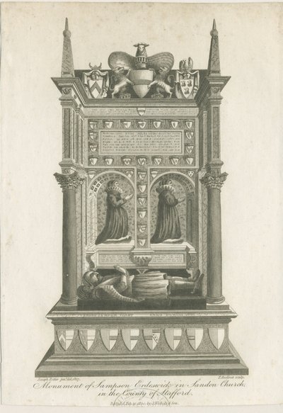 Sandon Church - Tomb of Sampson Erdeswicke by Joseph Potter
