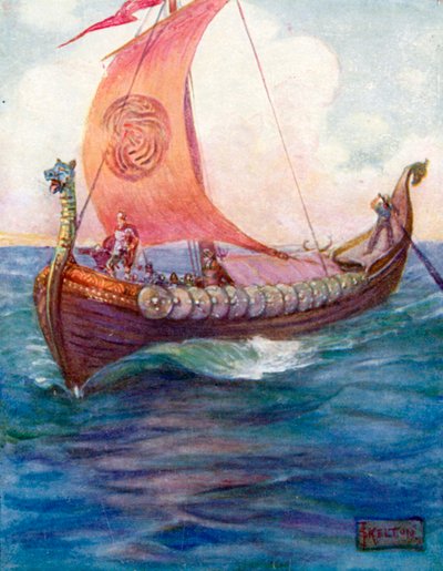The Warriors Fared on Over the Blue Sea by Joseph Ratcliffe (after) Skelton