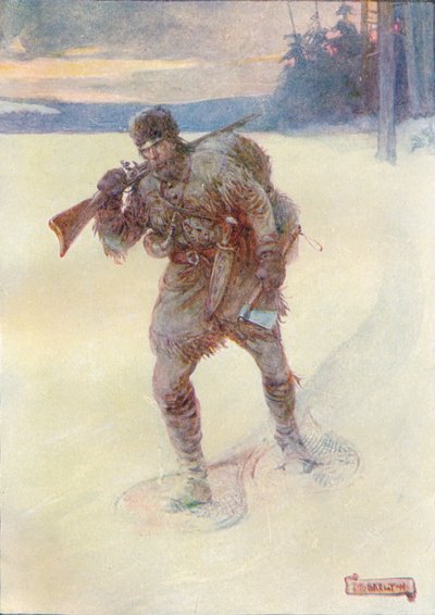 Alone Across The Trackless Snow by Joseph Ratcliffe Skelton