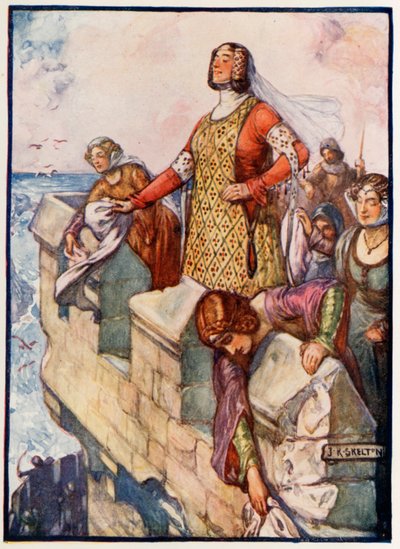 Black Agnes defending the castle of Dunbar by Joseph Ratcliffe Skelton