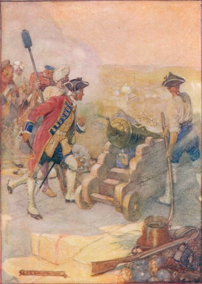 Clive Fired One of the Guns Himself, c1908 by Joseph Ratcliffe Skelton