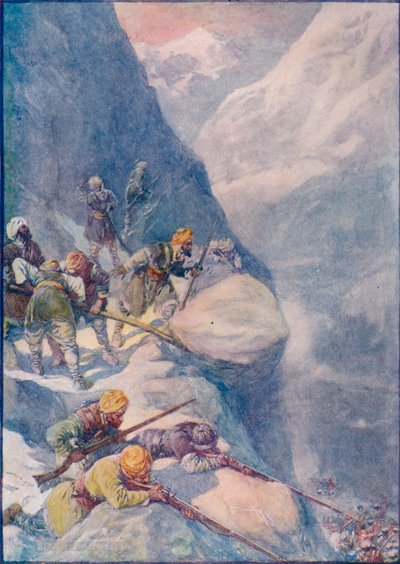 Crushed by Rolling Stones, Mown Down by Volleys of Musket-Shot The Men Fell In Hundreds by Joseph Ratcliffe Skelton