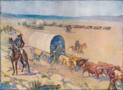 The Bullock-Waggons Wound Slowly Over the Billowy Plains by Joseph Ratcliffe Skelton