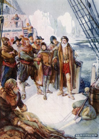 These Cruel Men Meant to Turn Hudson Adrift on the Icy Waters by Joseph Ratcliffe Skelton
