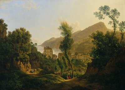 View of the City of Vietri with a View of the Gulf of Salerno by Joseph Rebell