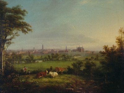 Leeds from the Meadows, c.1825 by Joseph Rhodes