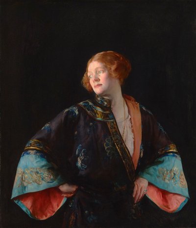 The Blue Mandarin Coat (The Blue Kimono) by Joseph Rodefer De Camp