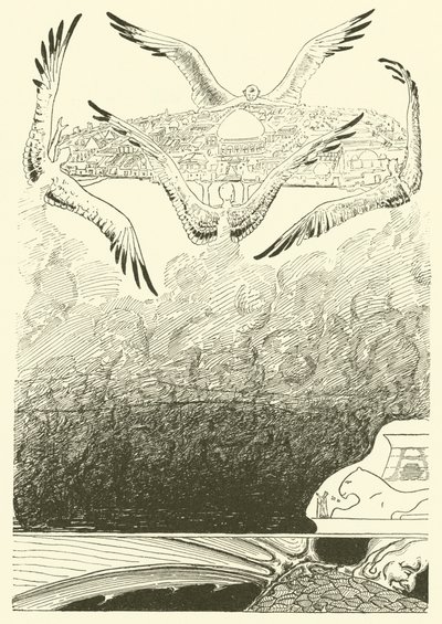 The Four Gull-winged Djinns by Joseph Rudyard (after) Kipling