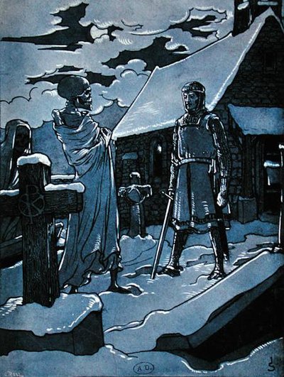 The Aid of the Dead, illustration from the 