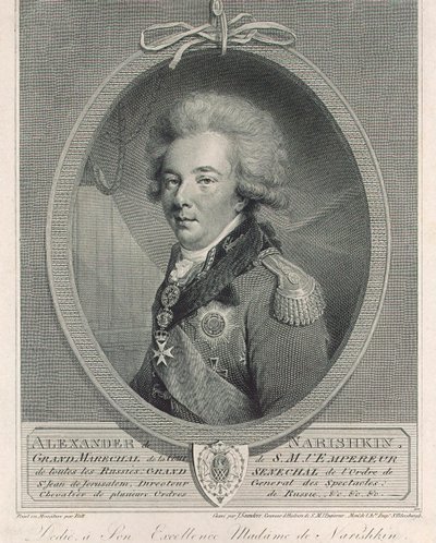 Portrait of Count Alexander Lvovich Naryshkin 1760-1826, 1801 by Joseph Saunders