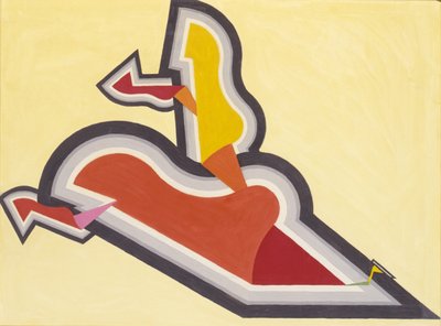 Study in Rhythm: Red and Gold, ca. 1934 by Joseph Schillinger